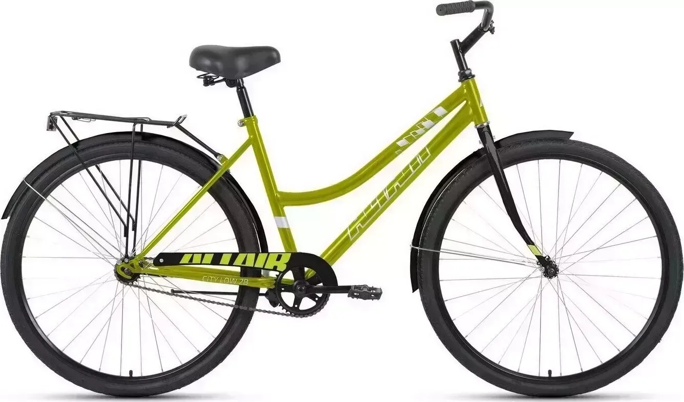 Велосипед взрослый Altair CITY 28 LOW зеленый/черный (RBK22AL28023)