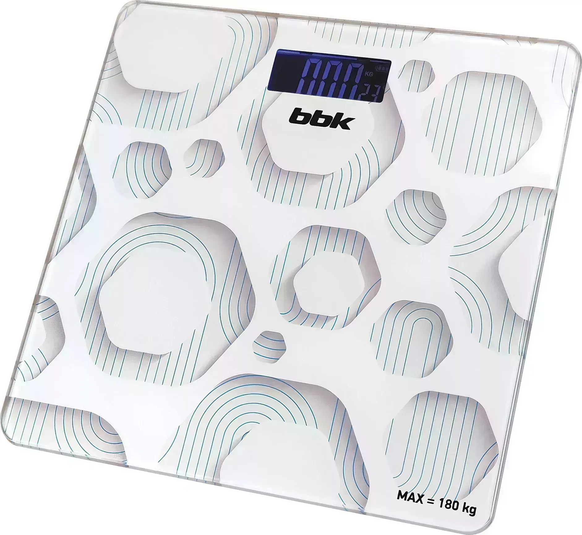 Весы напольные BBK BCS3005GE белый/серый