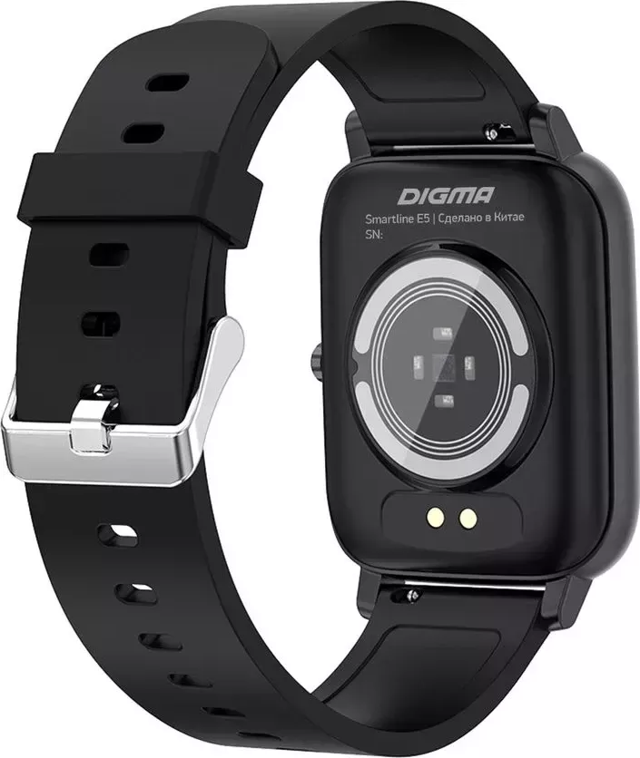 Фото №2 Умные часы DIGMA Smartline E5 черный (E5B)