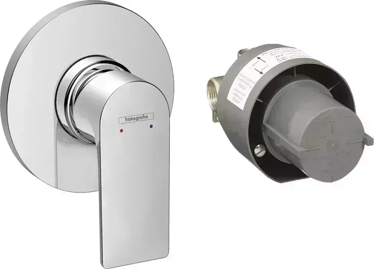 Смеситель для ванны Hansgrohe Rebris E 72658000 (внешняя и скрытая часть)