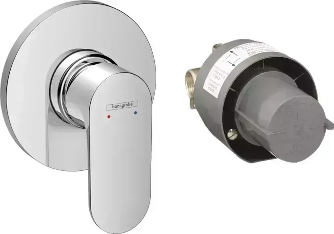 Смеситель для ванны Hansgrohe Rebris S 72648000 (внешняя и скрытая часть)
