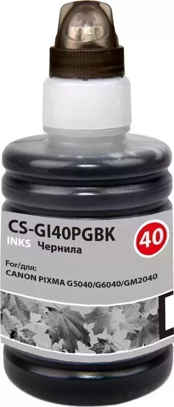Расходный материал для печати CACTUS CS-GI40PGBK черный 140мл ( )