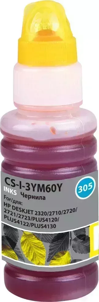 Расходный материал для печати CACTUS CS-I-3YM60Y N305 желтый 100мл ( )