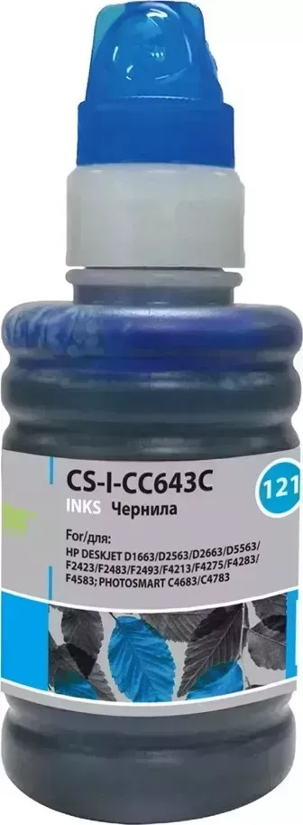 Расходный материал для печати CACTUS CS-I-CC643C голубой 100мл ( )