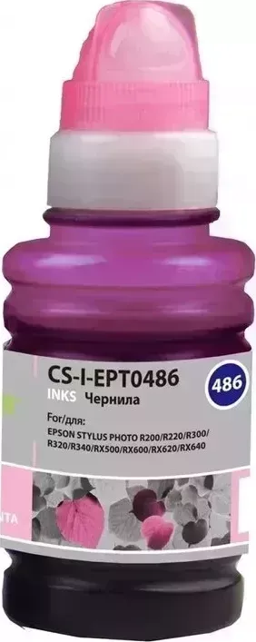 Расходный материал для печати CACTUS CS-I-EPT0486 светло-пурпурный 100мл ( )