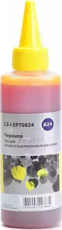 Расходный материал для печати CACTUS CS-I-EPT0824 желтый 100мл ( )