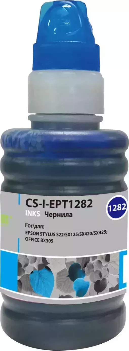 Расходный материал для печати CACTUS CS-I-EPT1282 голубой 100мл ( )