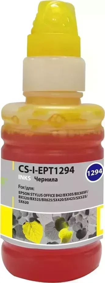 Расходный материал для печати CACTUS CS-I-EPT1294 желтый 100мл ( )