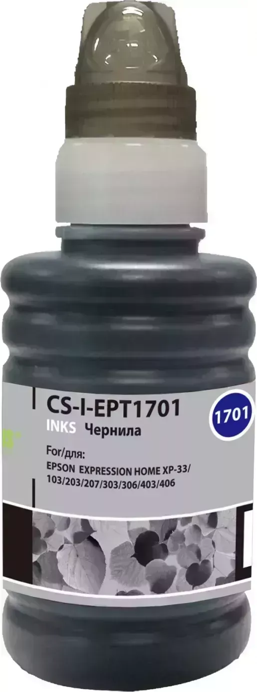 Расходный материал для печати CACTUS CS-I-EPT1701 черный 100мл ( )