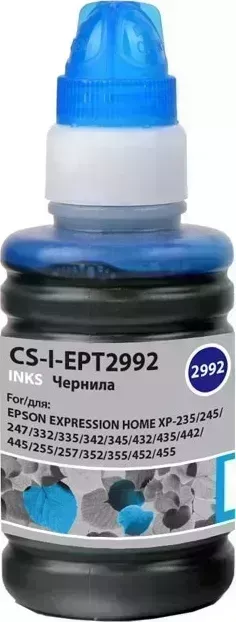 Расходный материал для печати CACTUS CS-I-EPT2992 голубой 100мл ( )