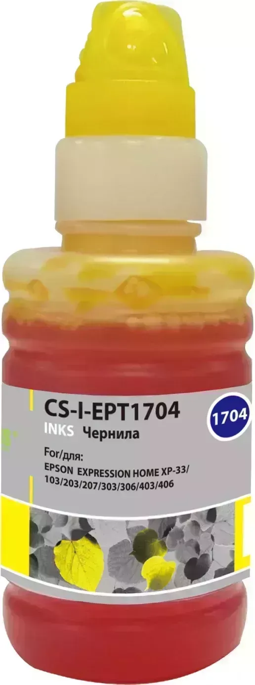 Расходный материал для печати CACTUS CS-I-EPT1704 желтый 100мл ( )