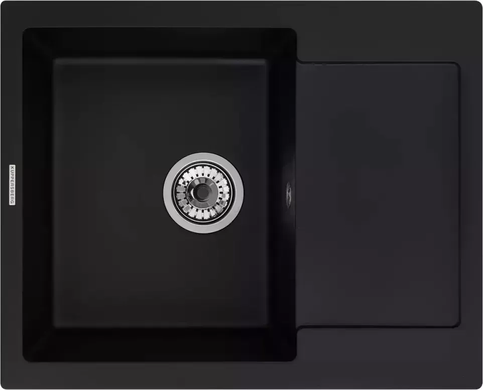 Мойка кухонная KUPPERSBERG MODENA 1B1D BLACK METALLIC