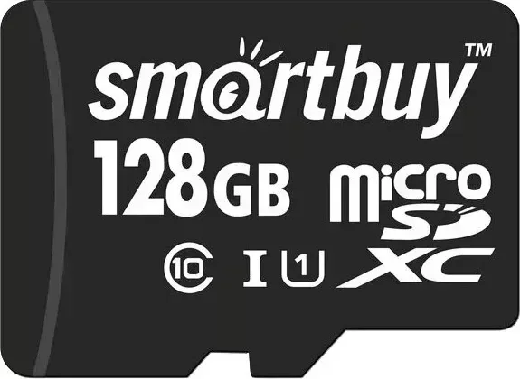 Карта памяти SMARTBUY MicroSDXC 128GB Class10 UHS-I U1 (SB128GBSDCL10-01) + адаптер