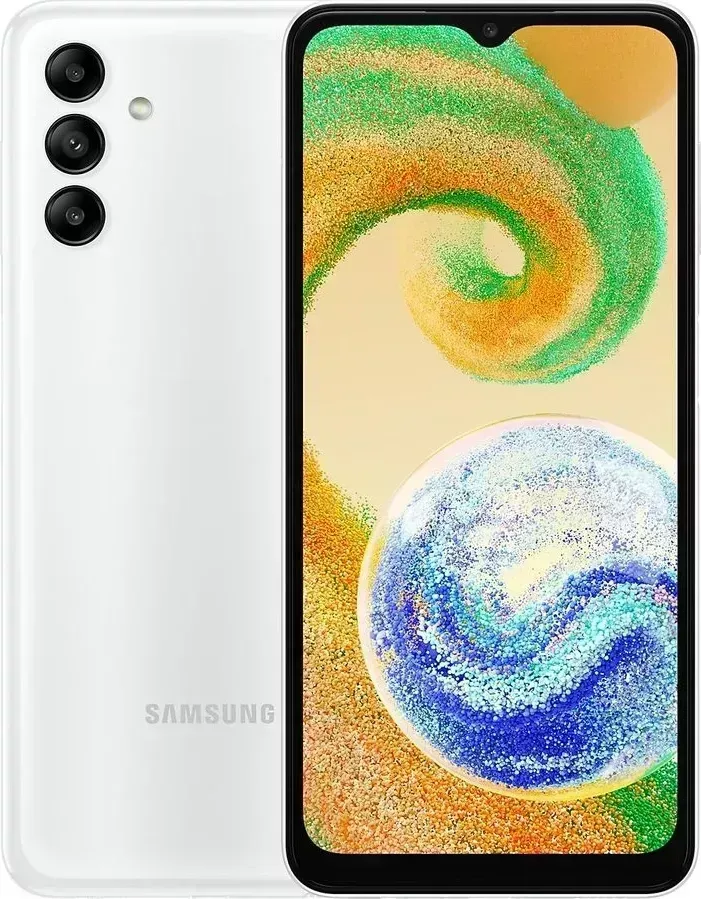 Телефон SAMSUNG Смартфон Galaxy A04s 4/64Gb белый (SM-A047F)