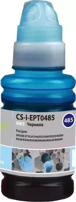 Расходный материал для печати CACTUS CS-I-EPT0485 светло-голубой 100мл ( )