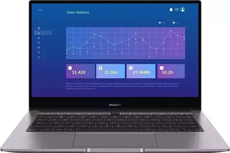 Ноутбук HUAWEI MateBook B3-420(NDZ-WFH9A) W10Pro Grey (53013FCN)