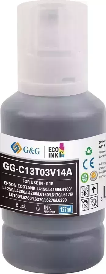 Расходный материал для печати G&G GG-C13T03V14A 101BK черный 127мл (Чернила)
