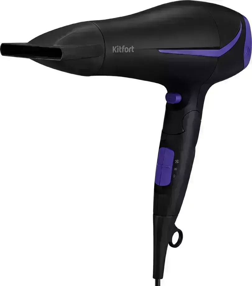 Фен KITFORT KT-3230-1 черно-фиолетовый