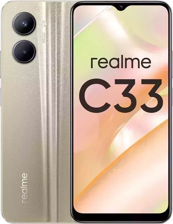Телефон Realme C33 4/128Gb Gold