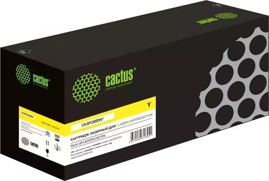 Картридж CACTUS Расходный материал для печати CS-SPC820DNY 820119 желтый ( )