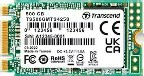 SSD накопитель TRANSCEND 425S 500Гб (TS500GMTS425S)