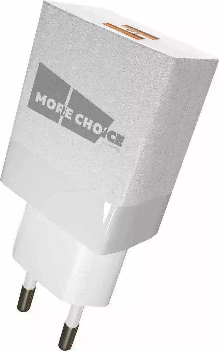 Сетевое зарядное устройство More choice NC24 White