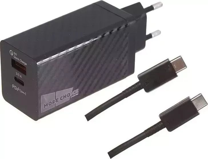 Сетевое зарядное устройство More choice NC76Sa Black