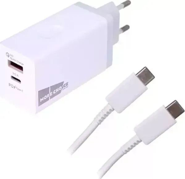 Сетевое зарядное устройство More choice NC76Saa White