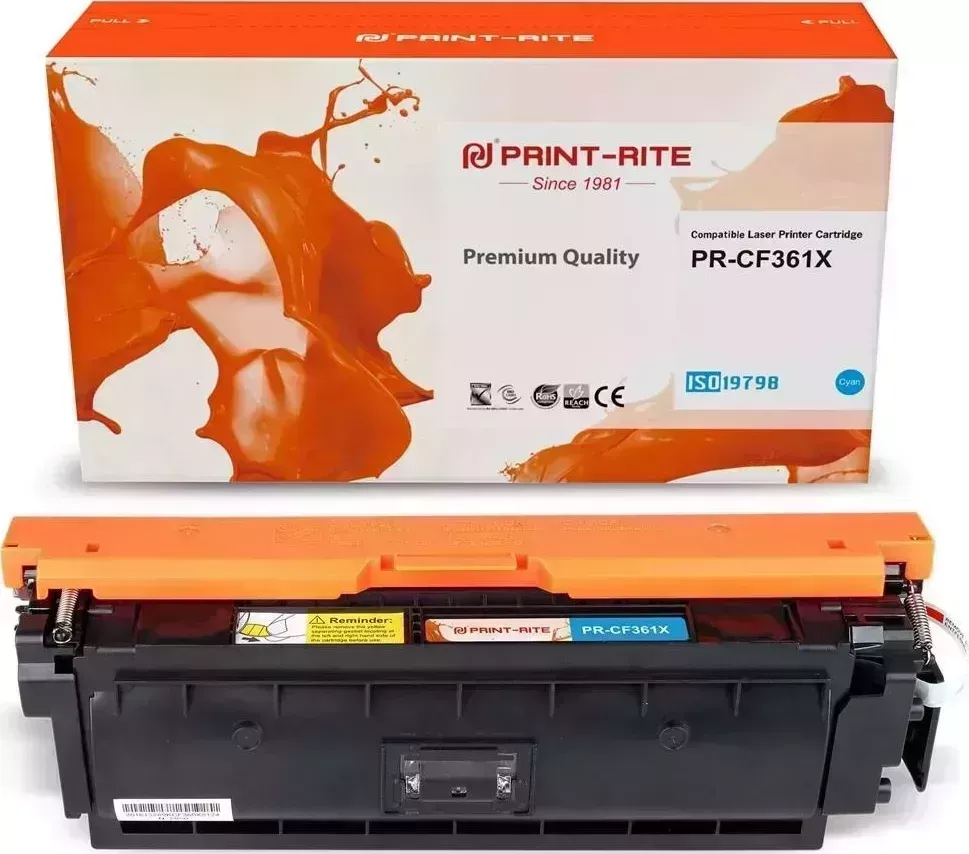 Расходный материал для печати Print-Rite PR-CF361X (CF361X/TRHGL8CPU1J) голубой (Картридж)