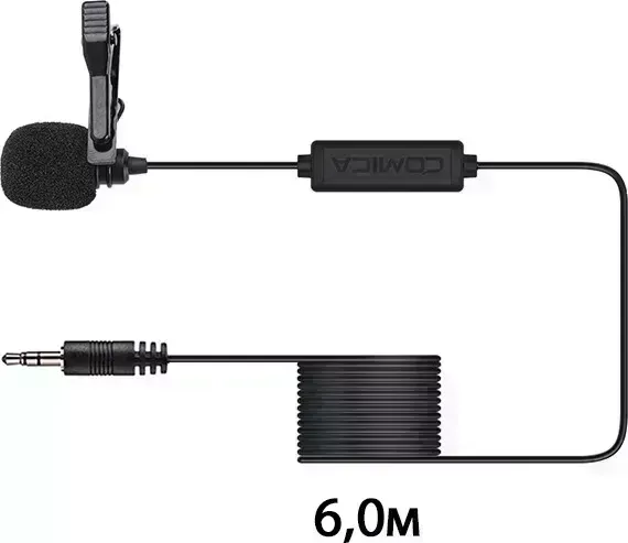 Микрофон Comica петличный V01CP (6.0m)