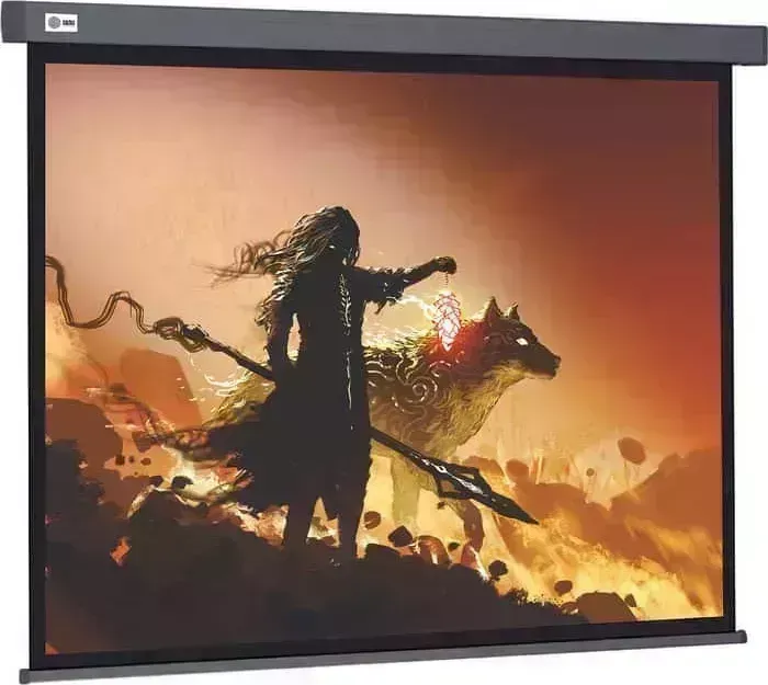 Экран для проектора Cactus 213x213 см Wallscreen CS-PSW-213X213-SG 1:1 настенно-потолочный рулонный серый