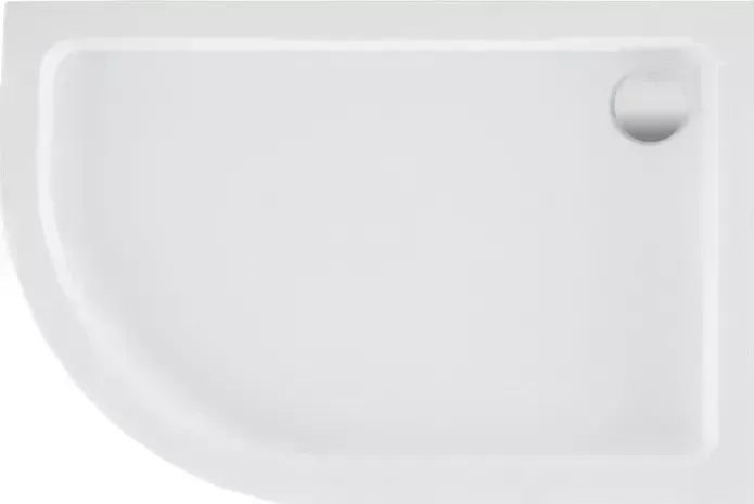 Поддон AQUANET GL180 120х80 правый, с ножками и сифоном (265567)