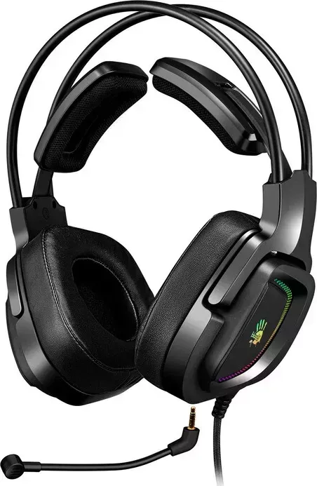Наушники с микрофоном A4Tech с Bloody G575P черный 2м мониторные оголовье (G575P 4PIN+USB/BLACK)