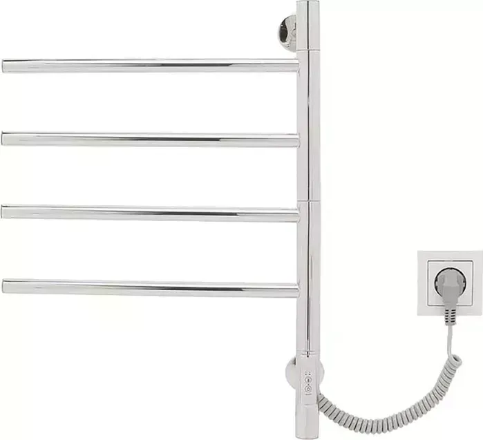 Полотенцесушитель электрический Vincea 43x60 поворотный, хром (VTD-1S1CE)