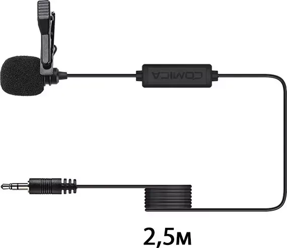 Микрофон Comica петличный V01CP (2.5m)