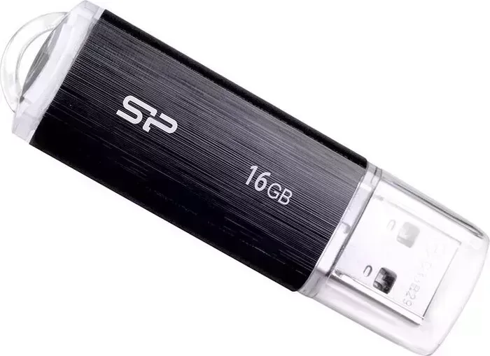 Диск Silicon Power Флеш 16Gb Ultima U02 SP016GBUF2U02V1K USB2.0 черный