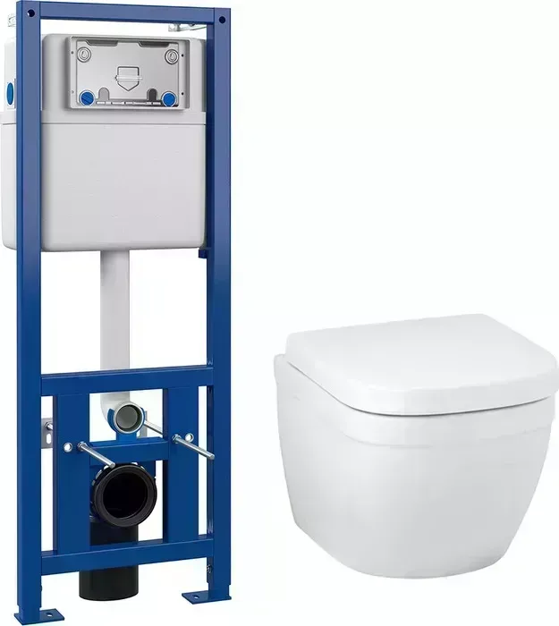 Комплект унитаза с инсталляцией Grohe Euro Ceramic с Cersanit сиденье микролифт (39206000, S-IN-MZ-LINK_PRO, 39330001)