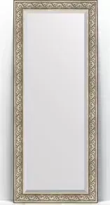 Зеркало Evoform с Exclusive Floor 85x205 см, в багетной раме - барокко серебро 106 мм (BY 6134)