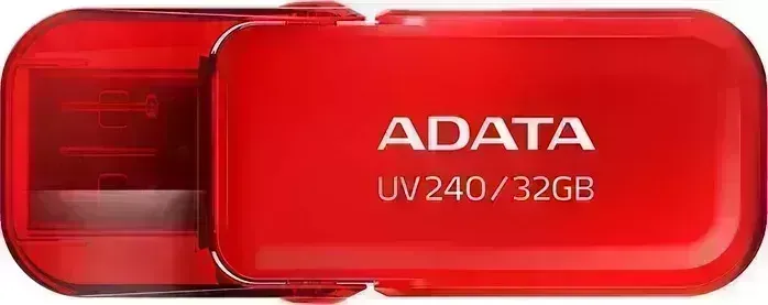 Диск A-DATA Флеш 32Gb UV240 AUV240-32G-RRD USB2.0 красный