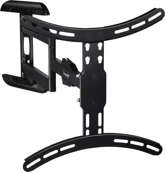 Кронштейн для телевизора HAMA H-108712 черный 32"-65" макс.25кг настенный поворотно-выдвижной и наклонный