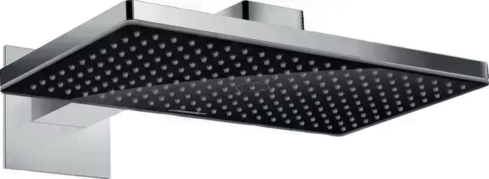 Верхний душ Hansgrohe с кронштейном Rainmaker Select 460 хром/черный (24003600)