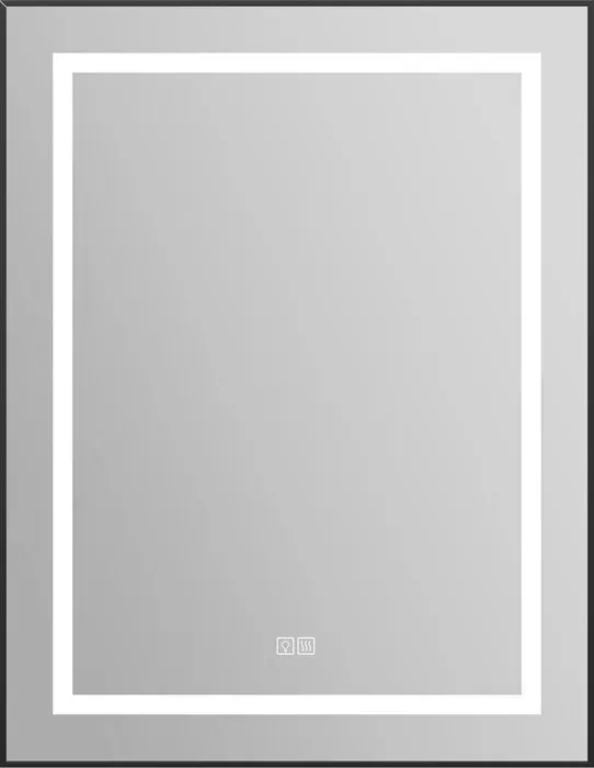 Зеркало BELBANGO Spc-Kraft 70х90 с подсветкой, сенсор, подогрев (SPC-KRAFT-685-885-TCH-WARM-NERO)