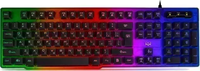 Клавиатура Sven Игровая KB-G8500 (104 кл, 12 Fn функций, прозрач. корп.,подсв, мет. основание ) (SV-019709)