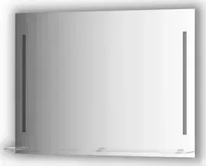 Зеркало Evoform с полочкой Ledline-S с 2-мя светильниками 11 W 100x75 см (BY 2166)