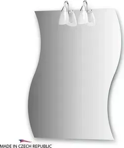 Зеркало Ellux Classic 70х90 см, с 2-мя светильниками 80 W (CLA-A2 0426)
