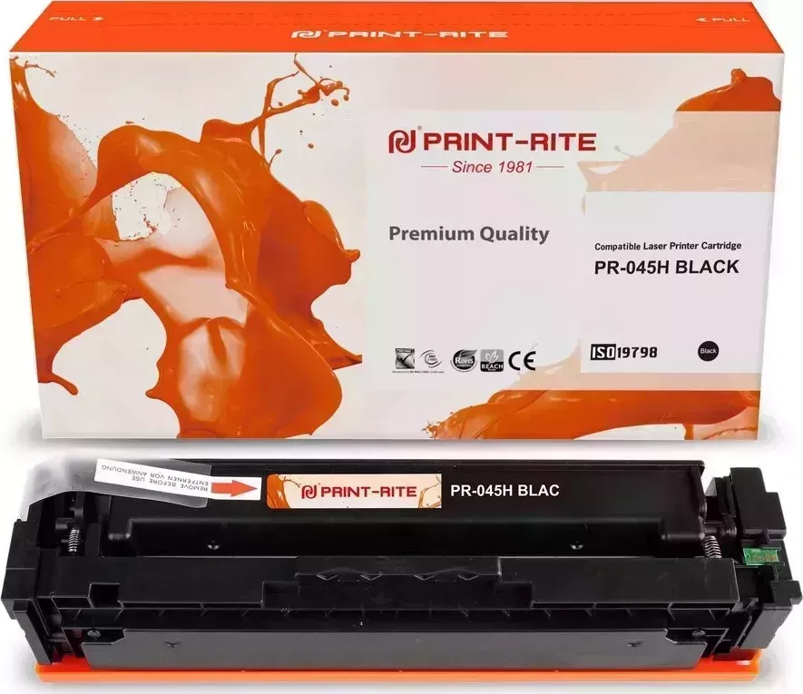 Расходный материал для печати Print-Rite PR-045H (045H/TFC447BPU1J) черный (Картридж)