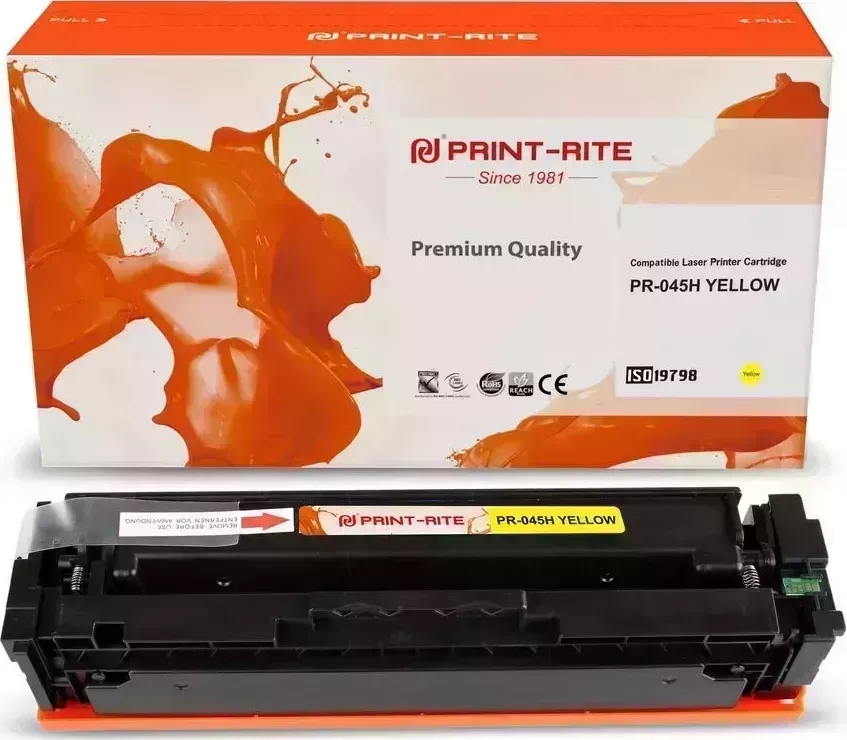 Расходный материал для печати Print-Rite PR-045H (045H/TFC450YPU1J) желтый (Картридж)