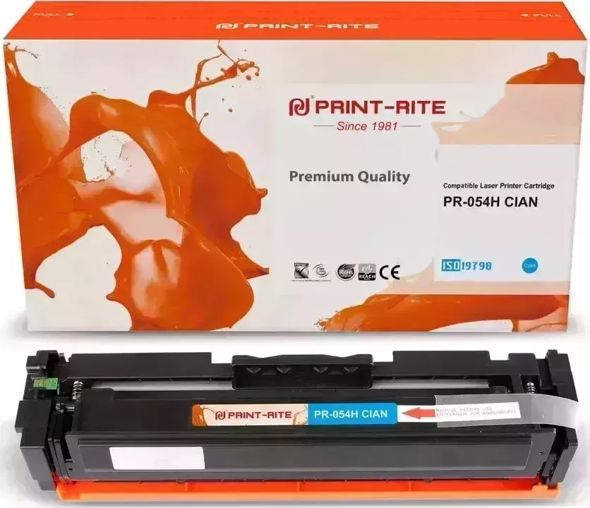 Расходный материал для печати Print-Rite PR-054H (054H/TFCA06CPU1J) голубой (Картридж)
