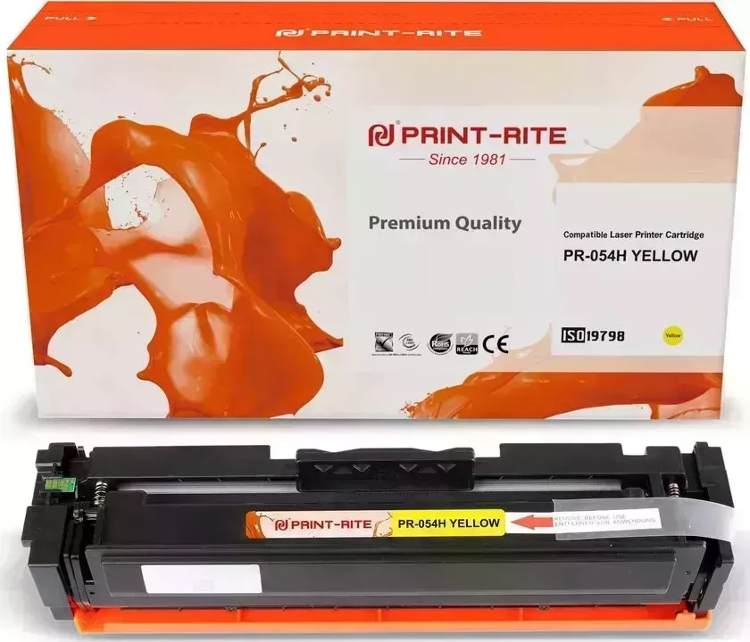 Расходный материал для печати Print-Rite PR-054H (054H/TFCA08YPU1J) желтый (Картридж)