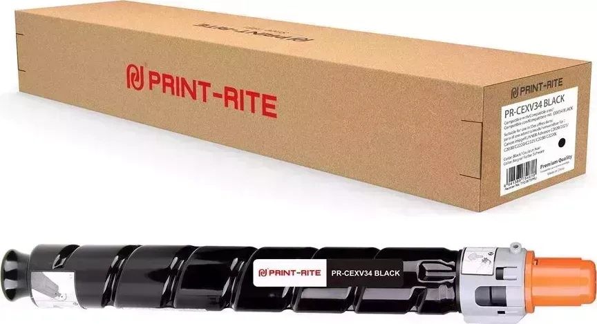 Расходный материал для печати Print-Rite PR-CEXV34 (C-EXV34/TFC387BPRJ) черный (Картридж)
